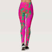 Leggings petit rose vert de Thunder_Cove de homards (Dos)