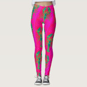 Leggings petit rose vert de Thunder_Cove de homards (Devant)