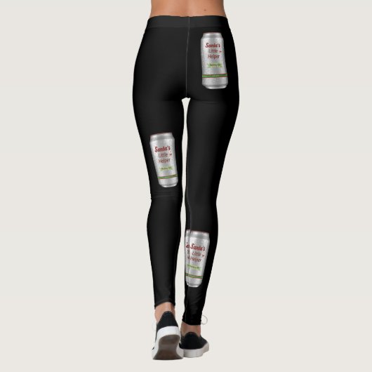 Leggings Petite canette de bière de l'aide de Père Noël (Dos)
