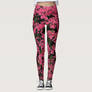 Leggings Petite fille Motif photo d'arbre rose