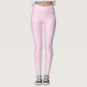 Leggings Petite Motif En vichy rose et blanc (Devant)