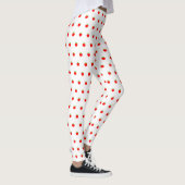 Leggings Petite Motif rouge pomme blanche (Droite)
