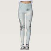 Leggings Petites épinettes recouvertes de neige fraîche (Devant)