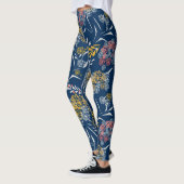 Leggings Petites fleurs mignonnes bleu marine vi (Gauche)
