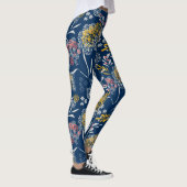 Leggings Petites fleurs mignonnes bleu marine vi (Droite)
