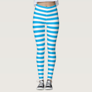 Leggings Petites rayures bleues verticales