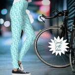 Leggings Petits Coeurs Turquoises Liés Motif sur Pastel Gre<br><div class="desc">Ce design amusant est composé d'un motif de deux coeurs verts de couleur différents reliés entre eux et d'un arrière - plan vert pastel.</div>