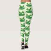 Leggings Petits pois sauteurs en pod dessin animé illustrat (Dos)