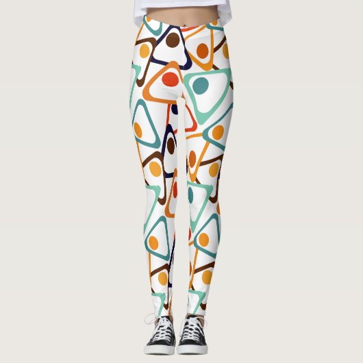 Leggings Petits triangles les années 70 (Devant)
