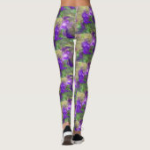 Leggings Pétunias Violets Abstrait (Dos)