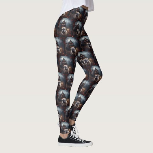 Leggings Peur d'Halloween Bulldog (Droite)