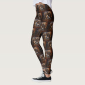 Leggings Peur Halloween caniche (Gauche)