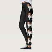Leggings Phalène Chiens Rouges et Blancs Mignons Pour Amate (Gauche)