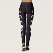 Leggings Phase de lune violette foncée (Dos)