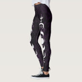 Leggings Phase de lune violette foncée (Gauche)