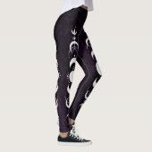 Leggings Phase de lune violette foncée (Droite)