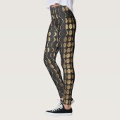 Leggings Phases de la Lune Dorée – Alchimie Céleste (Gauche)