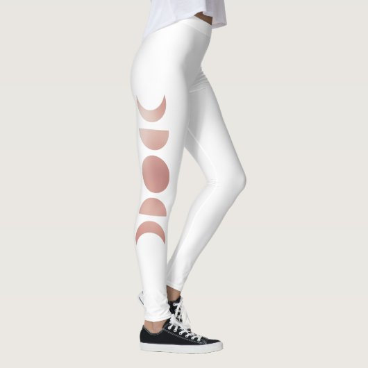 Leggings Phases roses en or rose de la Lune (Droite)