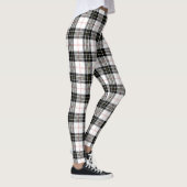 Leggings Pherson tartan noir blanc plaid (Droite)