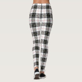 Leggings Pherson tartan noir blanc plaid (Dos)