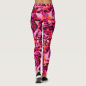 Leggings ~ Philtres de Kandi de roses indien (Dos)