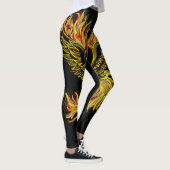Leggings Phoenix se levant des guêtres de front de flamme (Droite)