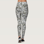 Leggings Photo blanche de texture de roche de granit de (Dos)