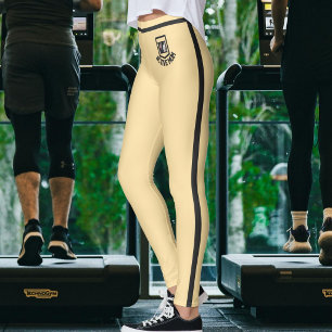 Leggings Photo de animal de compagnie personnalisée, rayure