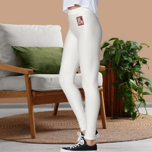 Leggings Photo de chat personnalisé Maman de chat Marron fo