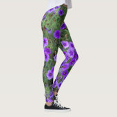 Leggings Photo de fleurs de violet sur (Droite)