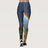 Leggings Photo de paysage d'arc-en-ciel (Dos)