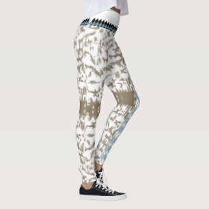 Leggings photo en noir et blanc d'un motif