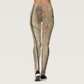 LEGGINGS PHOTO MOTIF DU GRAIN DE BOIS LEGINGS (Dos)