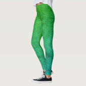 Leggings Photo textuelle de Sea Green Tweed (Gauche)