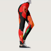 Leggings Photos rouges sur arrière - plan noir (Droite)