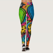 Leggings Pickleball Abstrait Paddle Ball (Dos)