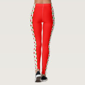 Leggings Pickleball Christmas Red and Green Pickleballs (Dos)