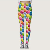 Leggings Pickleball coloré (Devant)