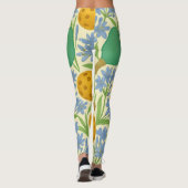 Leggings Pickleball Floral Paddle Ball Impression sans fil (Dos)