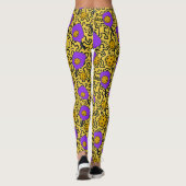 Leggings Pickleball Keith Haring Style Paddle Motif (Dos)