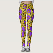 Leggings Pickleball Keith Haring Style Paddle Motif (Devant)