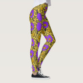 Leggings Pickleball Keith Haring Style Paddle Motif (Droite)