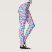 Leggings Pickleball Paddle et Balls Motif rose (Droite)