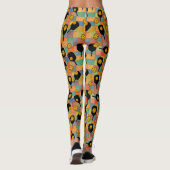 Leggings Pickleball Paul Klee Style Paddle Motif (Dos)