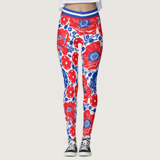 Leggings Pickleball Power Leggings, Pickleball (Devant)