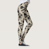 Leggings Pickleball Stencil Motif Art (Droite)