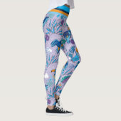Leggings Pickleball tropical, perwinkle (Droite)