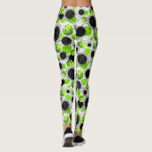 Leggings Pickleballs vert - guêtres (Dos)