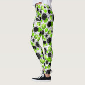 Leggings Pickleballs vert - guêtres (Gauche)