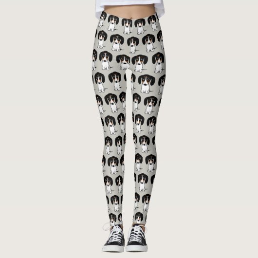 Leggings Piebald Dachshund | Joli Chien Chien Chien Chien M (Devant)